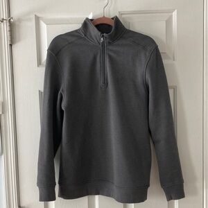 Izod Men's Charcoal Zip-Up Sweater